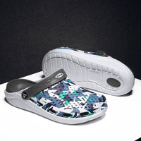 Unisex beach and outdoor slippers by MANDOTOS INTERNATIONAL featuring lightweight design and comfortable straps.