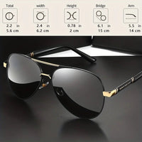 Mandotos International unisex polarized stylish eyewear designed for travel and driving, featuring sleek frames and tinted lenses.