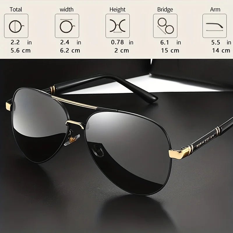 Mandotos International unisex polarized stylish eyewear designed for travel and driving, featuring sleek frames and tinted lenses.