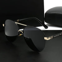 Mandotos International unisex polarized stylish eyewear, ideal for travel and driving, with sleek frame and tinted lenses.