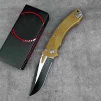 Mandotos International versatile folding hunting knife, portable pocket EDC with a sleek blade and ergonomic handle for daily use.