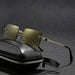 Vintage gradient small square UV400 sunglasses by MANDOTOS INTERNATIONAL with dark tinted lenses and stylish frame.