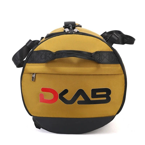 Mandotos International waterproof Oxford gym bag for men, duffel tote with shoe compartment and durable design.