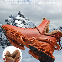 Winter men's waterproof slippers with plush lining from MANDOTOS INTERNATIONAL, featuring a cozy, slip-on sneaker design.