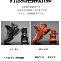 Winter men's waterproof slippers with plush lining by MANDOTOS INTERNATIONAL, featuring cozy, slip-on sneaker style for cold weather.