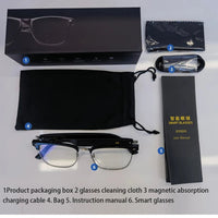 Wireless smart sunglasses with Bluetooth headset by MANDOTOS INTERNATIONAL, stylish sunglasses with integrated audio for men and women.