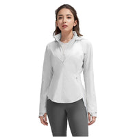 Women's Sunshade Ice Silk Sports Jacket by MANDOTOS INTERNATIONAL, UV resistant and lightweight for outdoor activities.