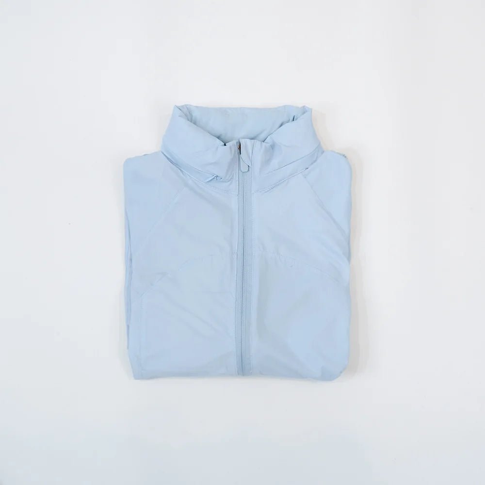 Women's ice silk sports jacket by MANDOTOS INTERNATIONAL, UV resistant sunshade jacket with lightweight, breathable fabric.