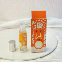 Mandotos International Yara Arab Ball perfume in 10ml, long-lasting fresh aromatic scent for men and women, compact and elegant bottle