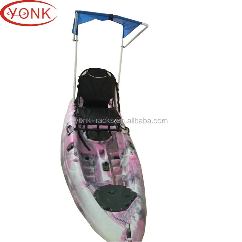 Mandotos International Yonk Pro Angler sunshade canopy for marine fishing, providing shade and protection on boats.