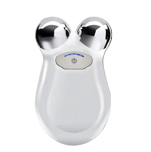 Mandotos International YouthBoost Microcurrent Facial Toner bottle with pump and label, designed for skin rejuvenation.