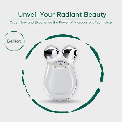 Mandotos International YouthBoost Microcurrent Facial Toner bottle with pump and label, skincare product for youthful skin.