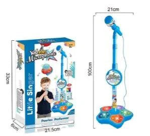 Mandotos Junior Star microphone stand with adjustable height and lightweight design, ideal for young performers and beginners.