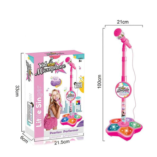 Mandotos Junior Star microphone stand with adjustable height and sturdy base, suitable for young performers and beginners.