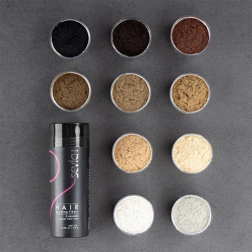 Mandotos Keratin Hair Building Fibers 25g thickening powder for fuller, natural-looking hair.