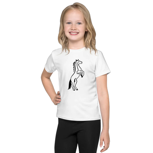 Kids full print comfort tee by MANDOTOS featuring colorful playful patterns and soft fabric, ideal for everyday wear.