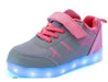 Kids luminous shoes by MANDOTOS with glowing soles and colorful design, perfect for children’s outdoor play and nighttime visibility.