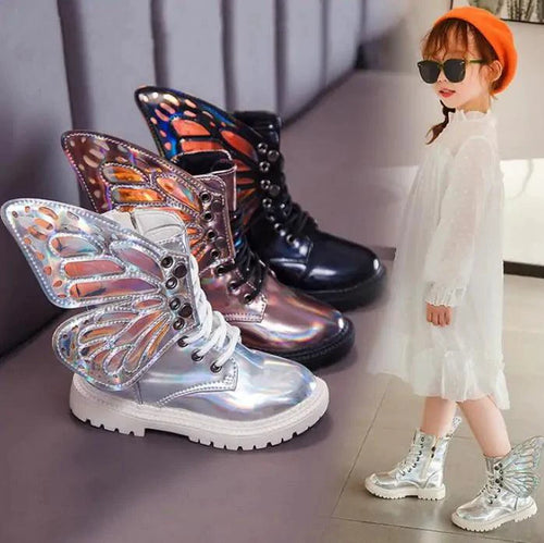Kids winter shoes by MANDOTOS featuring warm insulation, waterproof design, and durable soles for outdoor winter activities.