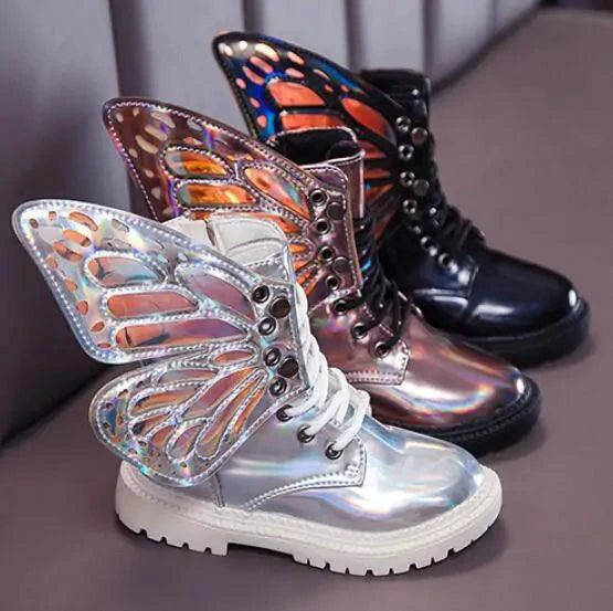 Kids winter shoes by MANDOTOS, featuring insulated waterproof design with sturdy soles and cozy lining for cold weather.