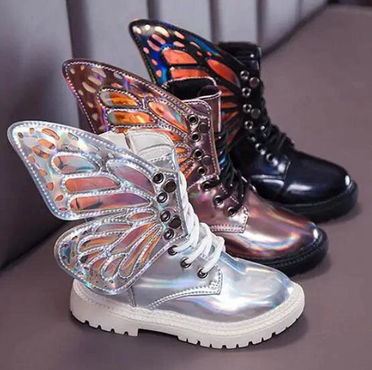 Kids winter shoes by MANDOTOS, featuring insulated waterproof design with sturdy soles and cozy lining for cold weather.