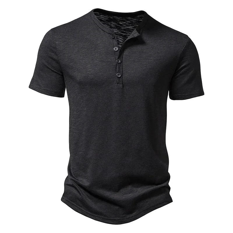 Mandotos King Billion men's knit top for spring and summer, lightweight, breathable casual wear, shown in a relaxed fit design.