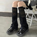 Mandotos knitted wool daytime leggings and knee-high socks in warm, cozy material, ideal for comfortable winter wear.