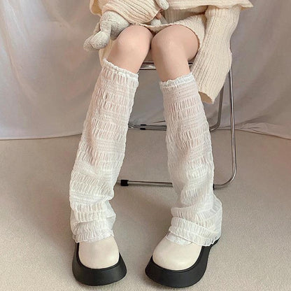 Mandotos knitted warm wool knee-high leggings and daytime socks, soft and cozy for cold weather.