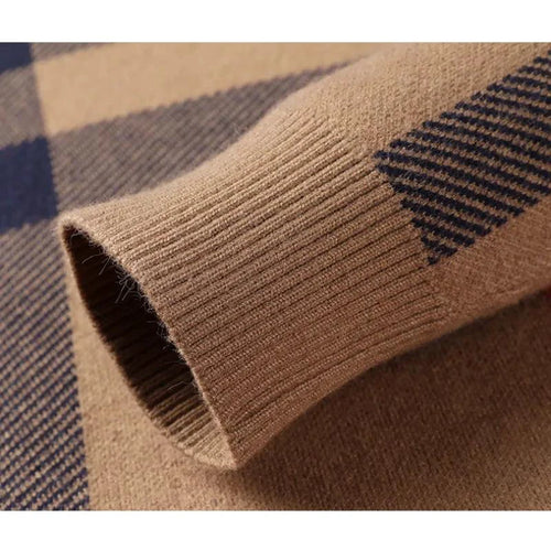 Mandotos men's knitwear casual crew neck top, featuring a comfortable sweater with a relaxed fit and ribbed cuffs.