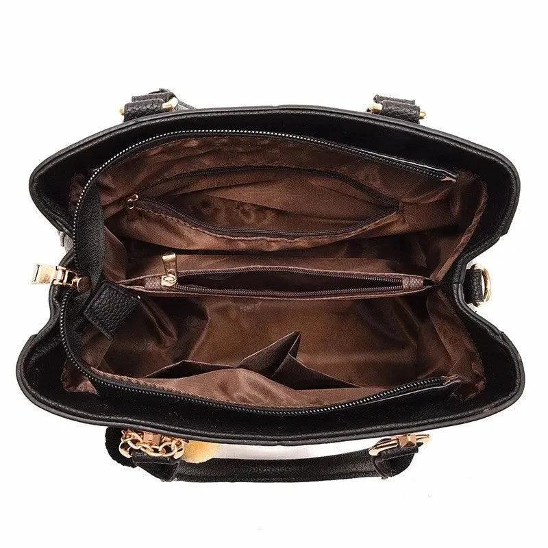 Luxury MANDOTOS women's crossbody handbag with sleek design, perfect for stylish ladies and everyday use.