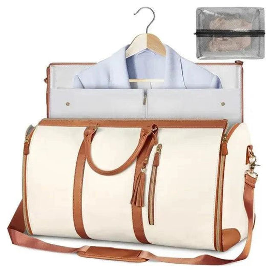 Mandotos Ladies' Spacious Journey Duffle bag with multiple compartments and sturdy handles, ideal for travel and weekend trips.