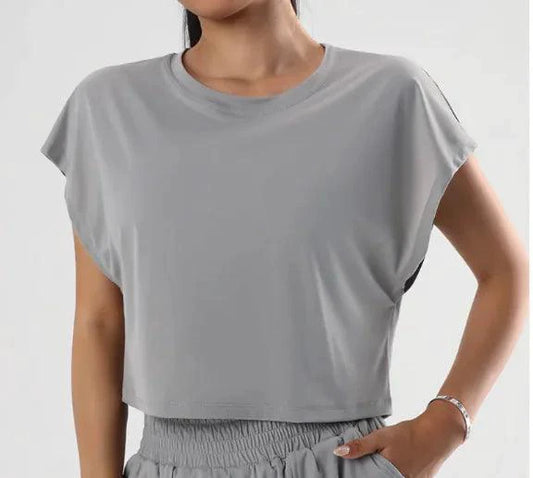 Mandotos Ladies' Summer Breeze Tee featuring lightweight fabric, relaxed fit, and short sleeves perfect for warm weather.