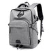 MANDOTOS laptop backpack with USB charging port, durable design, multiple compartments, ideal for daily work and travel convenience.