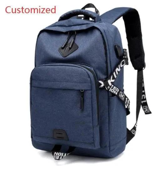 Mandotos laptop backpack with USB charging port and multiple compartments for electronics and accessories.