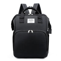 Large-capacity MANDOTOS mommy bag with multiple pockets and adjustable straps, designed for convenient baby essentials storage.