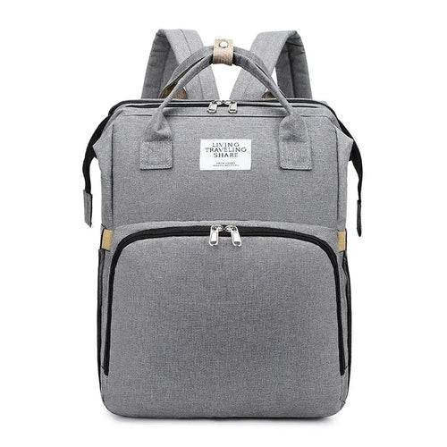 Large capacity MANDOTOS mommy bag with multiple compartments and adjustable straps, designed for convenient parent travel and organization.