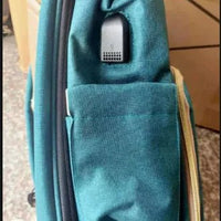 Large-capacity Mommy Bag by MANDOTOS, showing spacious interior with multiple compartments and sturdy straps for moms.