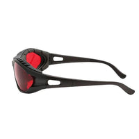 Mandotos LaserGuard OD5 protection glasses with 500-550nm and 590nm lenses, designed for laser safety and eye protection.