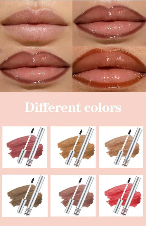 Mandotos Lasting Definition Lip Liner in No Fade, close-up of the sleek black pencil tip on a neutral background