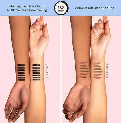 Mandotos Lasting Definition Lip Liner in No Fade shade, featuring a sleek pencil design and precise tip for defined lips