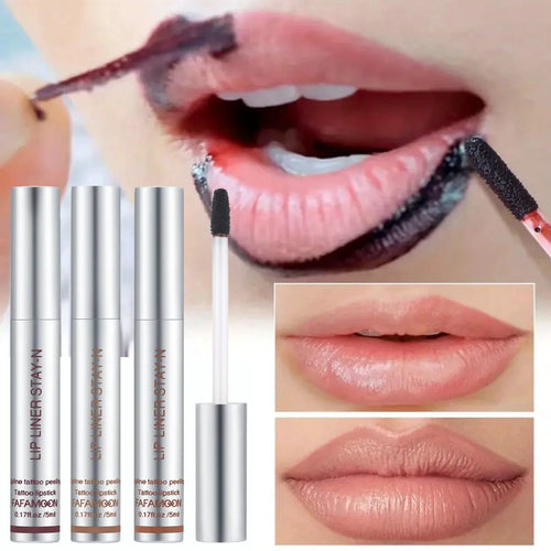Mandotos Lasting Definition Lip Liner in No Fade, featuring a sleek pencil design and precise tip for defined lips