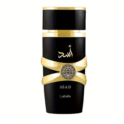 Mandotos LATTAFA Black Yara Eau de Toilette spray featuring a sleek black bottle, long-lasting Arabian fragrance for confident elegance.