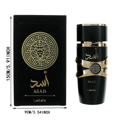 Mandotos LATTAFA Black Yara Eau de Toilette spray featuring a sleek black bottle, long-lasting Arabian fragrance for confident elegance.