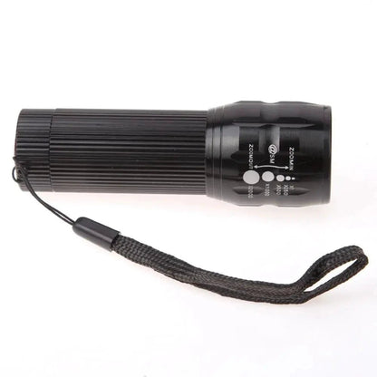 Mandotos LED bike lights with three modes, mounted on a bicycle, providing bright illumination for night riding.