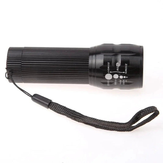 Mandotos LED bike lights with three modes, mounted on a bicycle, providing bright illumination for night riding.