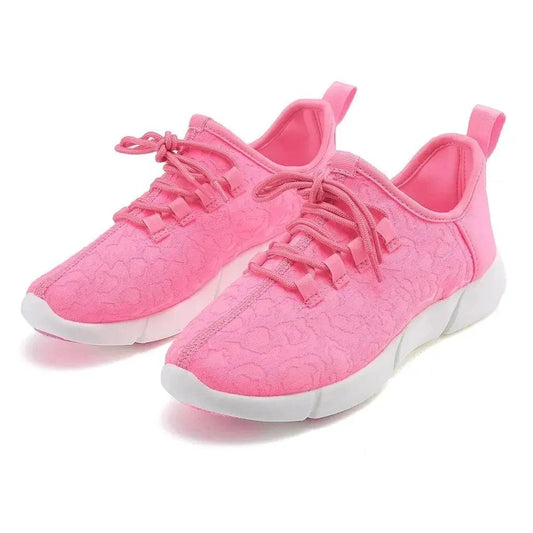 Mandotos LED Fiber Optic Shoes with glowing fiber optic lights and stylish design, perfect for nightwear or performances.