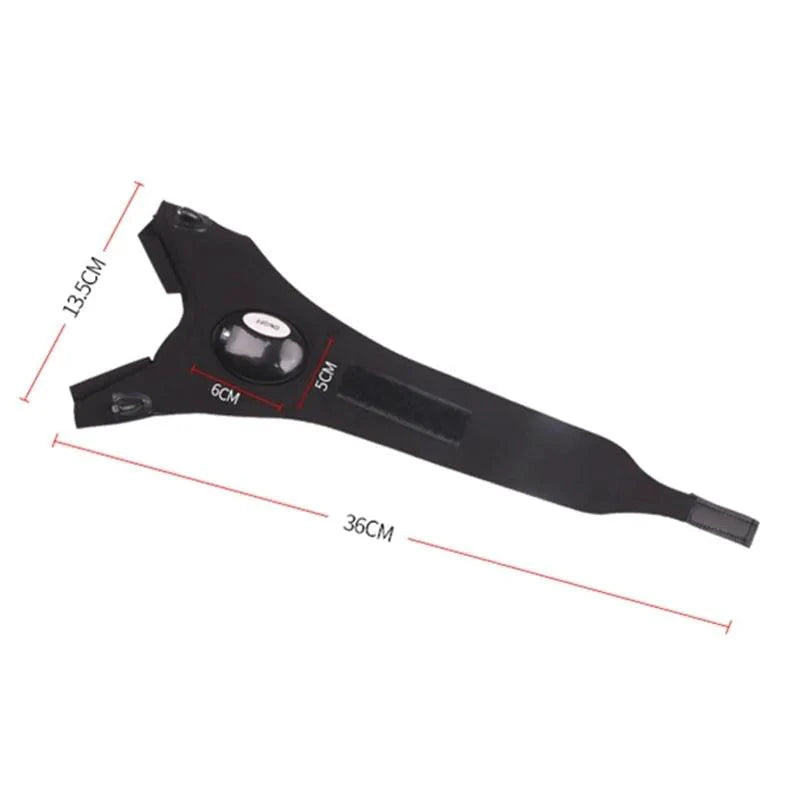 Mandotos LED fingerless adventure glove with built-in light, black fabric, designed for outdoor activities and nighttime use.