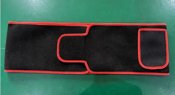 Mandotos LED Infrared Belt Therapy Device showing a flexible belt with LED lights for pain relief and muscle therapy.