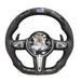 Mandotos LED performance steering wheel with illuminated accents, sports grip, and sleek design for racing or custom vehicles.