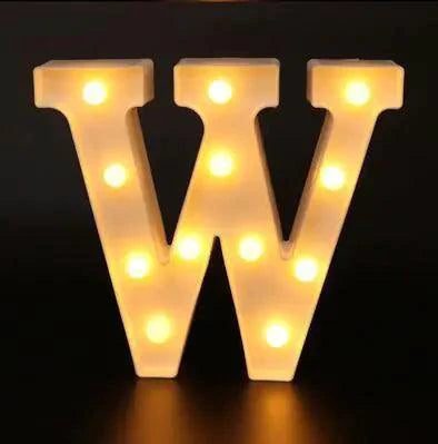 Mandotos luminous letter lights spelling out words, illuminated decorative LED alphabet letters for room decor