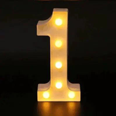 Mandotos luminous letter lights spelling out decorative alphabet letters for room decor and ambient lighting.